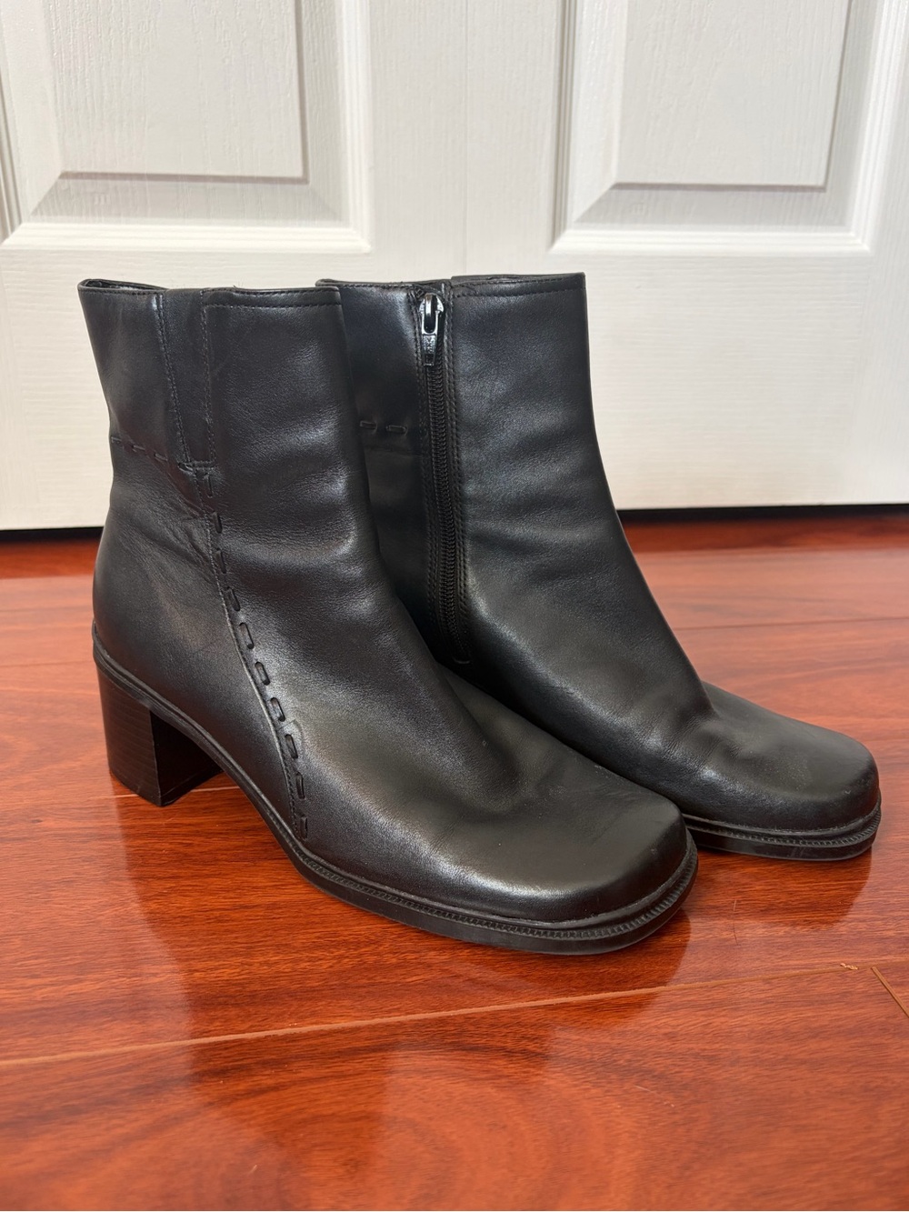 Vintage Borelli Black Leather Boots